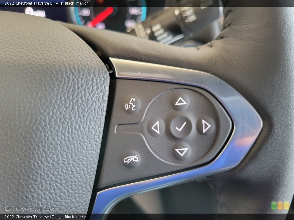 Jet Black Interior Steering Wheel for the 2022 Chevrolet Traverse LT #144015869