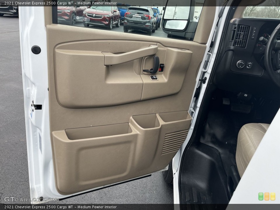 Medium Pewter Interior Door Panel for the 2021 Chevrolet Express 2500 Cargo WT #144015977