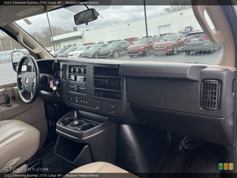 Medium Pewter Interior Dashboard for the 2021 Chevrolet Express 2500 Cargo WT #144016079