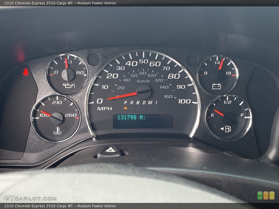 Medium Pewter Interior Gauges for the 2016 Chevrolet Express 3500 Cargo WT #144016368