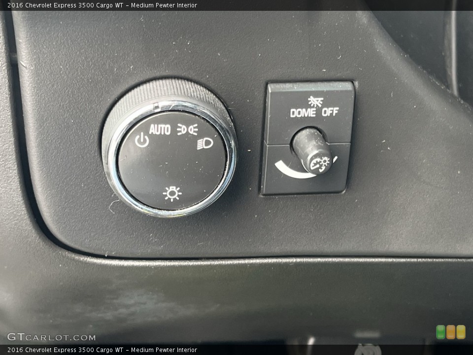 Medium Pewter Interior Controls for the 2016 Chevrolet Express 3500 Cargo WT #144016478