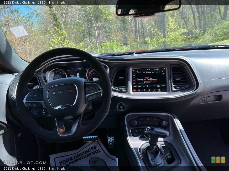 Black Interior Dashboard for the 2022 Dodge Challenger 1320 #144016778