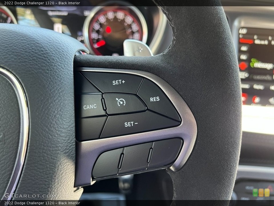 Black Interior Steering Wheel for the 2022 Dodge Challenger 1320 #144016793