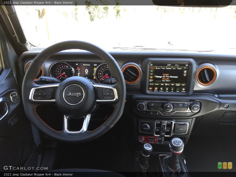 Black Interior Dashboard for the 2022 Jeep Gladiator Mojave 4x4 #144017322