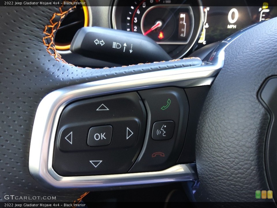 Black Interior Steering Wheel for the 2022 Jeep Gladiator Mojave 4x4 #144017381