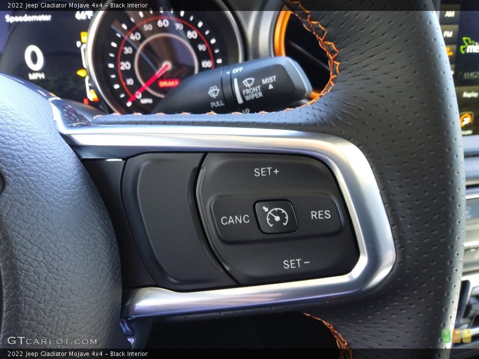 Black Interior Steering Wheel for the 2022 Jeep Gladiator Mojave 4x4 #144017391