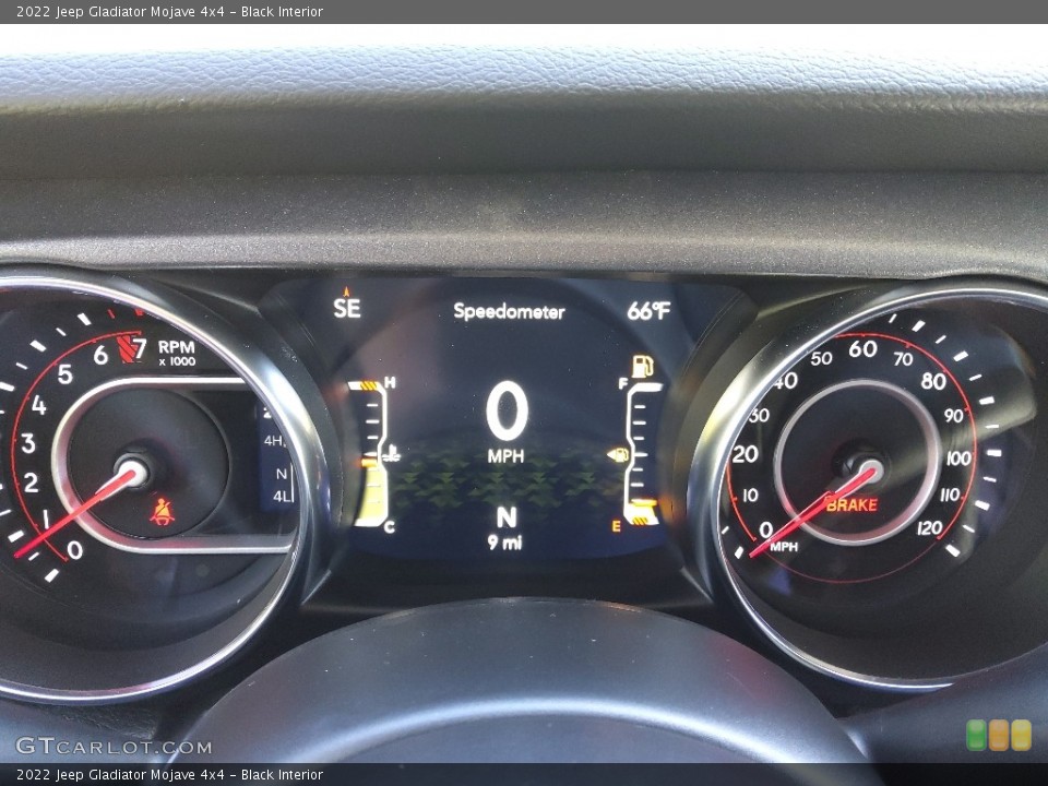 Black Interior Gauges for the 2022 Jeep Gladiator Mojave 4x4 #144017400