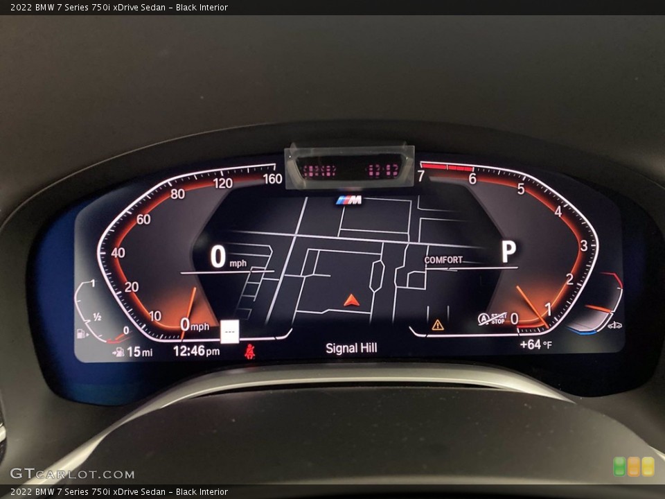 Black Interior Gauges for the 2022 BMW 7 Series 750i xDrive Sedan #144019933