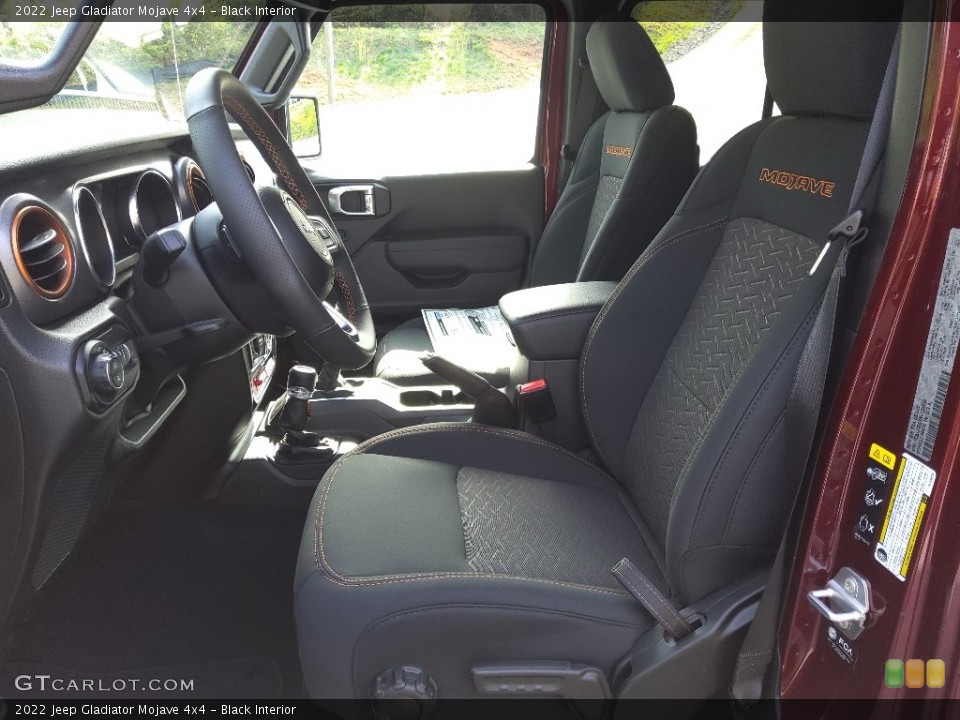 Black Interior Front Seat for the 2022 Jeep Gladiator Mojave 4x4 #144021451