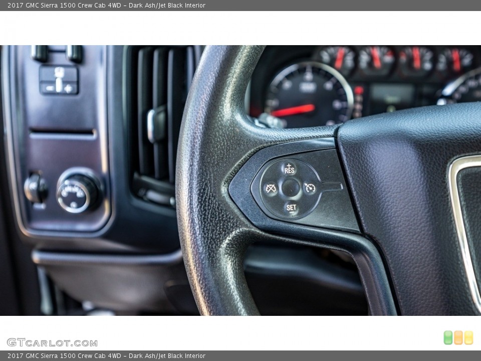 Dark Ash/Jet Black Interior Steering Wheel for the 2017 GMC Sierra 1500 Crew Cab 4WD #144022747