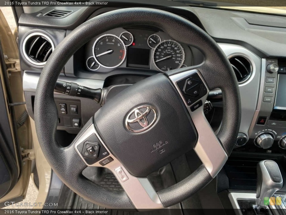 Black Interior Steering Wheel for the 2016 Toyota Tundra TRD Pro CrewMax 4x4 #144025099