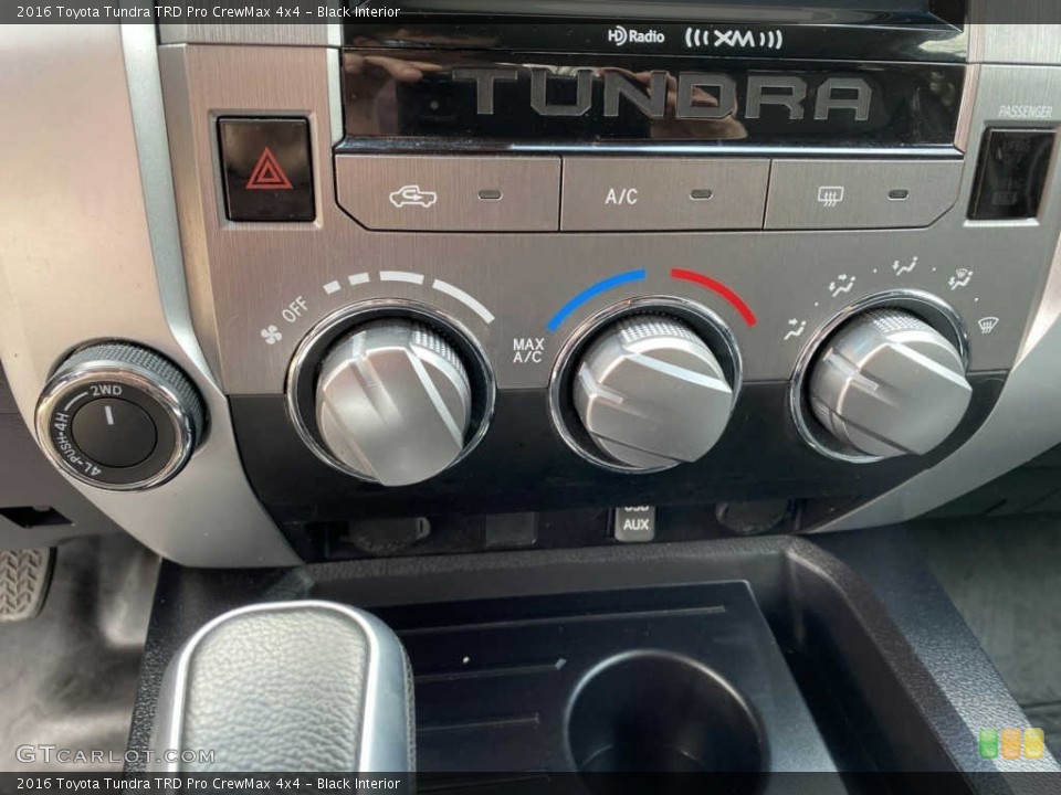 Black Interior Controls for the 2016 Toyota Tundra TRD Pro CrewMax 4x4 #144025147
