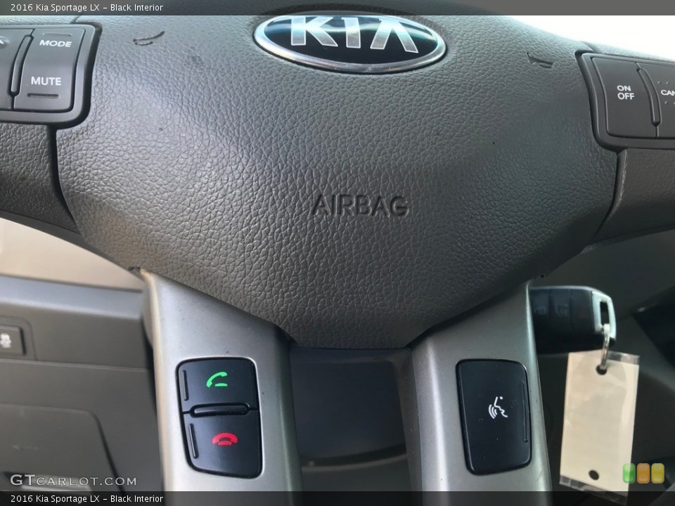 Black Interior Steering Wheel for the 2016 Kia Sportage LX #144025961