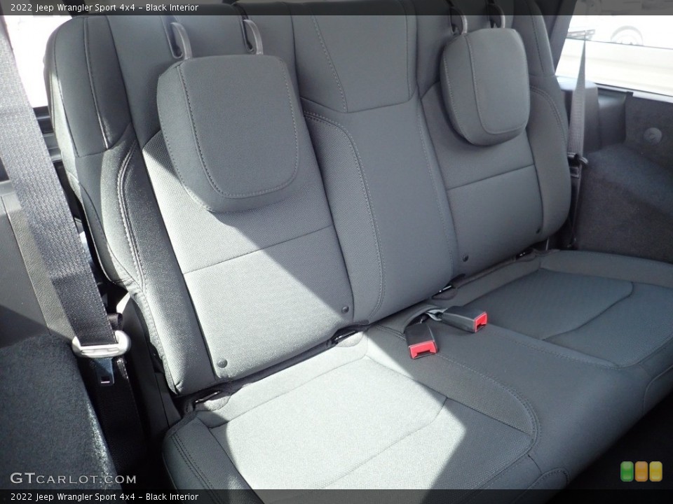 Black Interior Rear Seat for the 2022 Jeep Wrangler Sport 4x4 #144027989