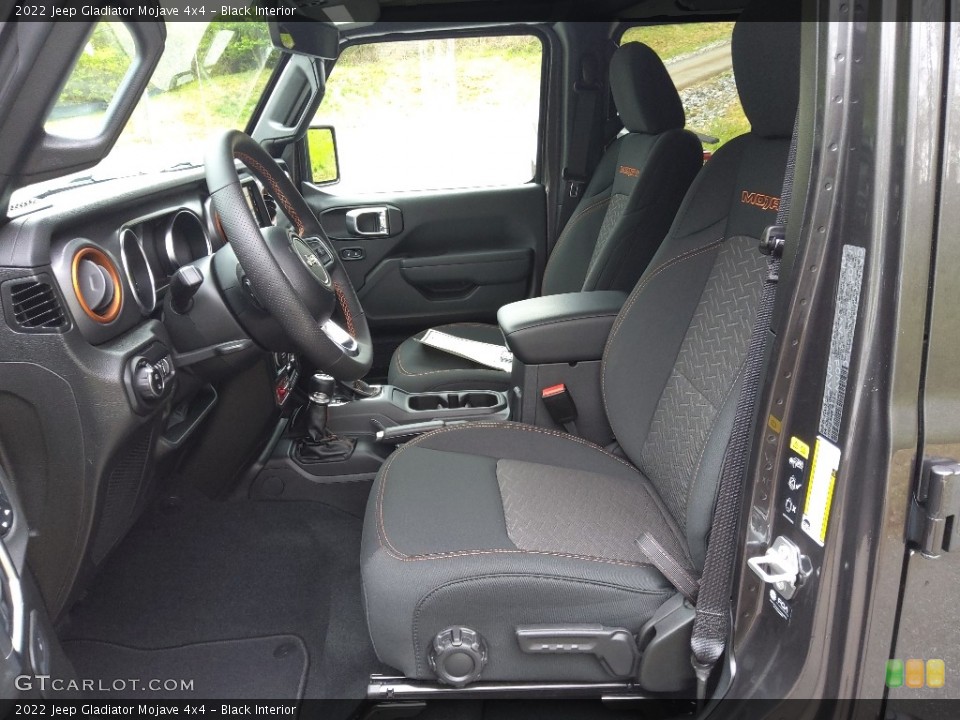 Black Interior Front Seat for the 2022 Jeep Gladiator Mojave 4x4 #144029459