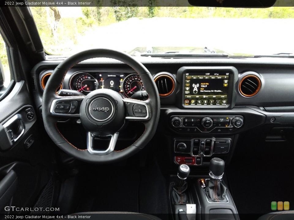 Black Interior Dashboard for the 2022 Jeep Gladiator Mojave 4x4 #144029660