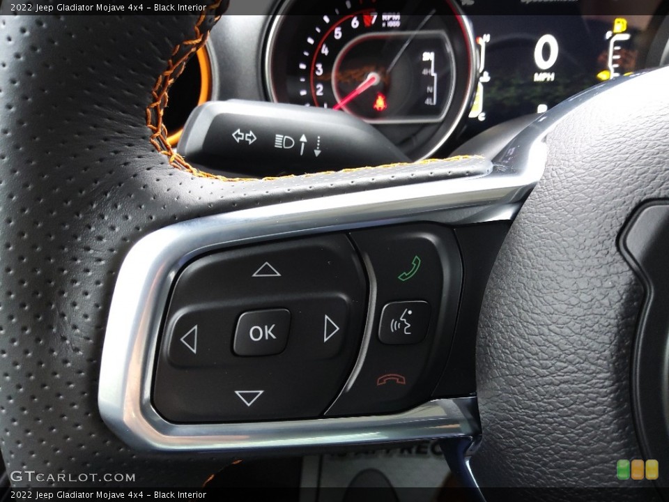 Black Interior Steering Wheel for the 2022 Jeep Gladiator Mojave 4x4 #144029699