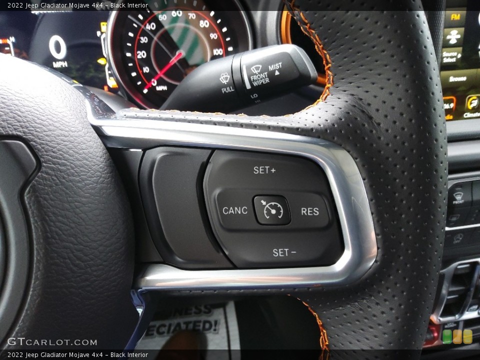 Black Interior Steering Wheel for the 2022 Jeep Gladiator Mojave 4x4 #144029726