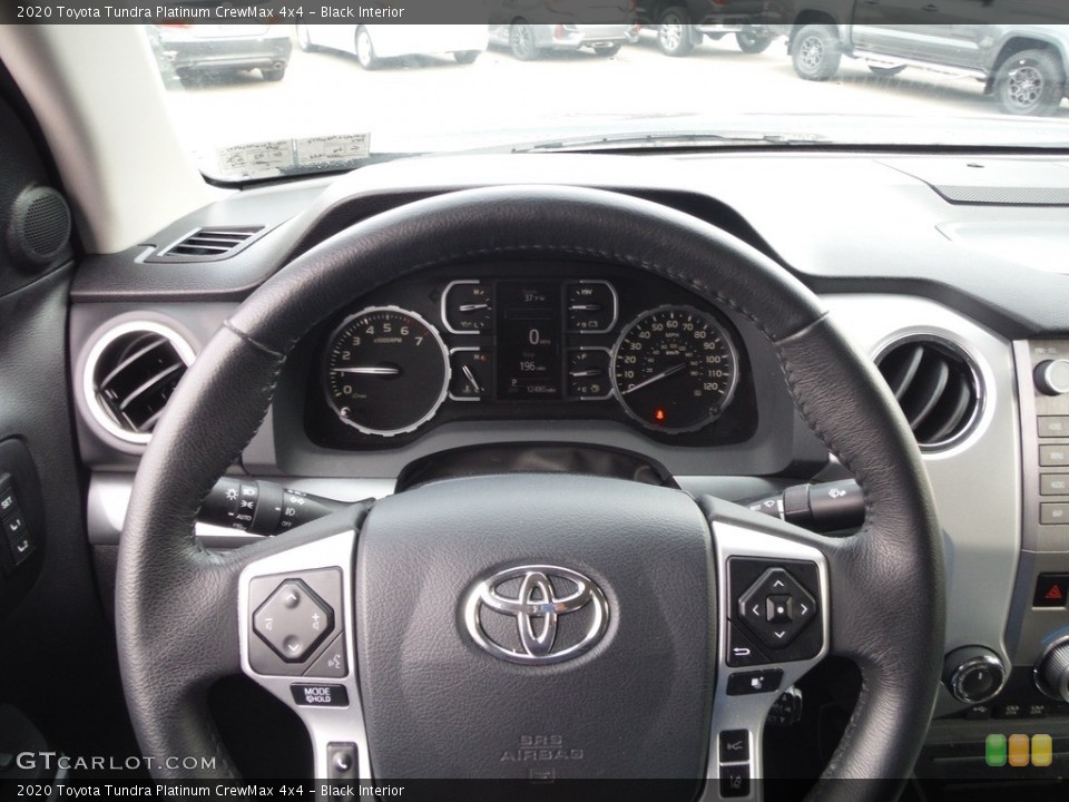 Black Interior Steering Wheel for the 2020 Toyota Tundra Platinum CrewMax 4x4 #144034097