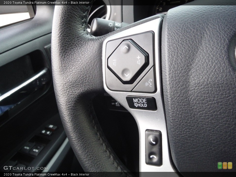 Black Interior Steering Wheel for the 2020 Toyota Tundra Platinum CrewMax 4x4 #144034118