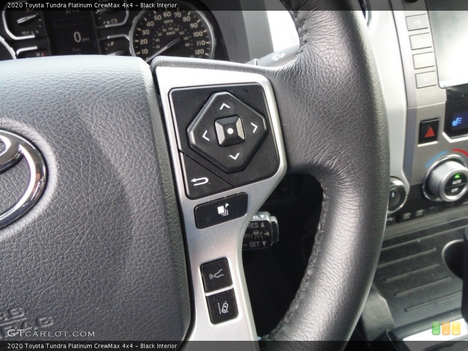 Black Interior Steering Wheel for the 2020 Toyota Tundra Platinum CrewMax 4x4 #144034133