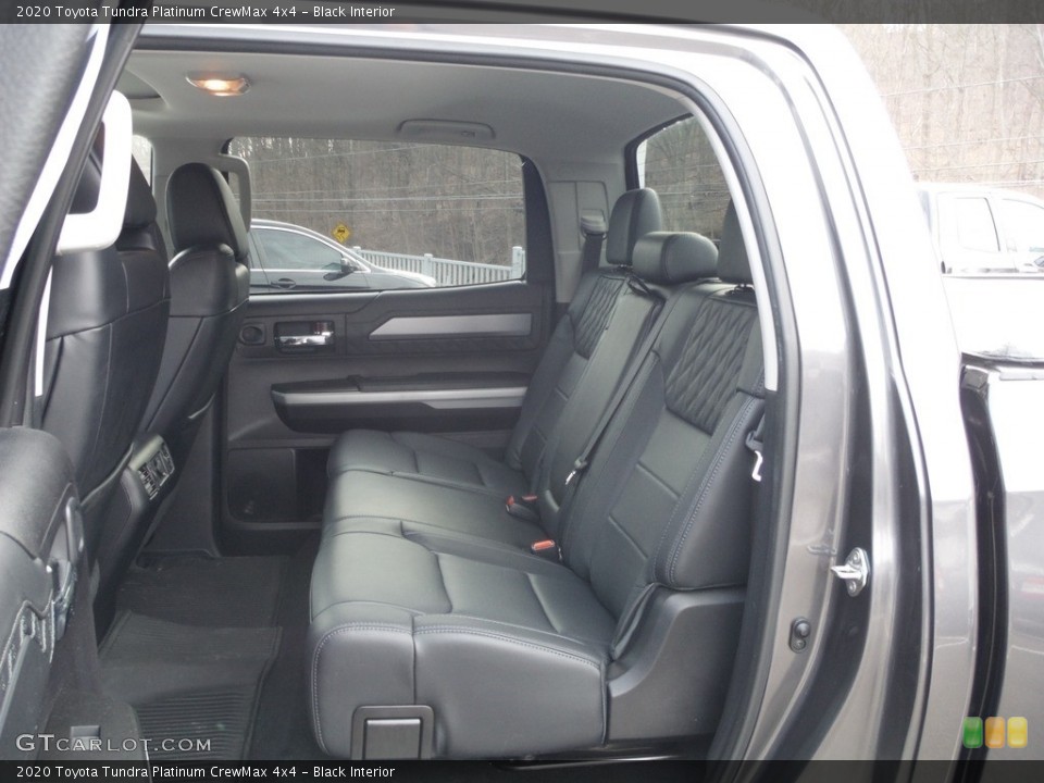 Black Interior Rear Seat for the 2020 Toyota Tundra Platinum CrewMax 4x4 #144034166