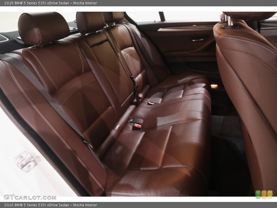 Mocha Interior Rear Seat for the 2016 BMW 5 Series 535i xDrive Sedan #144034313