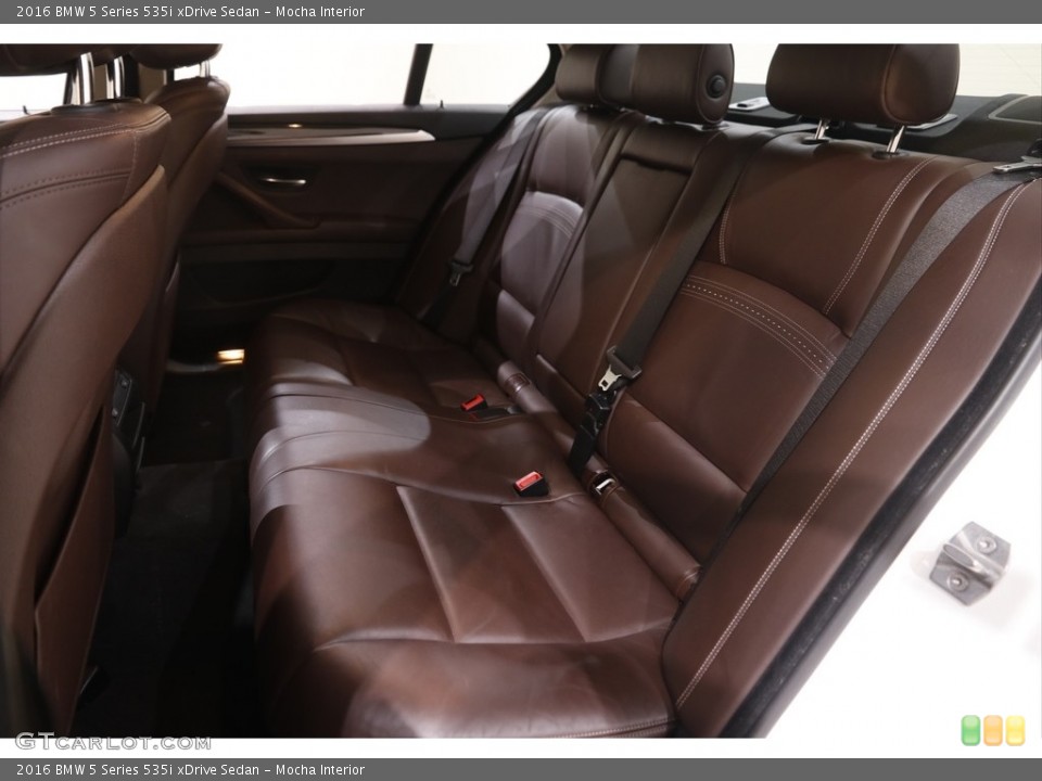 Mocha Interior Rear Seat for the 2016 BMW 5 Series 535i xDrive Sedan #144034319