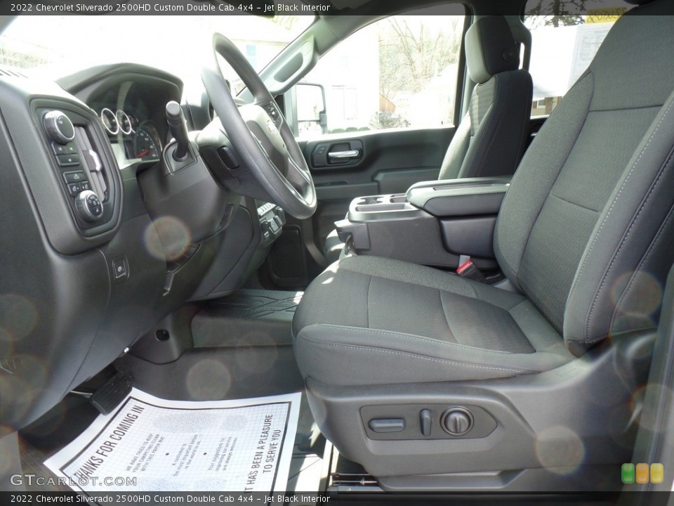 Jet Black Interior Photo for the 2022 Chevrolet Silverado 2500HD Custom Double Cab 4x4 #144035553