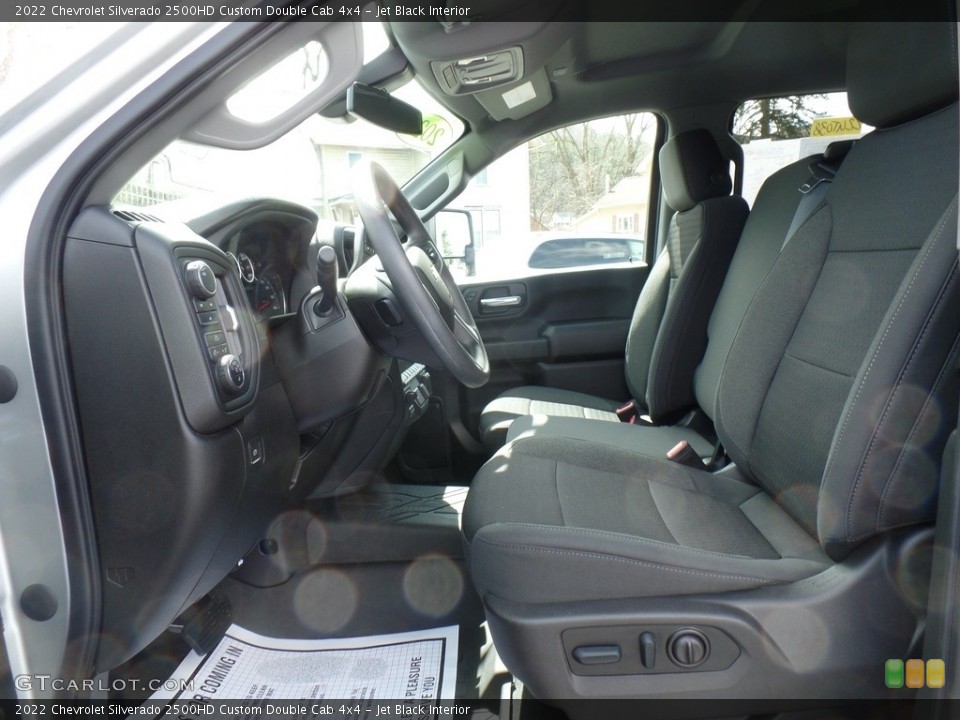 Jet Black Interior Front Seat for the 2022 Chevrolet Silverado 2500HD Custom Double Cab 4x4 #144035571