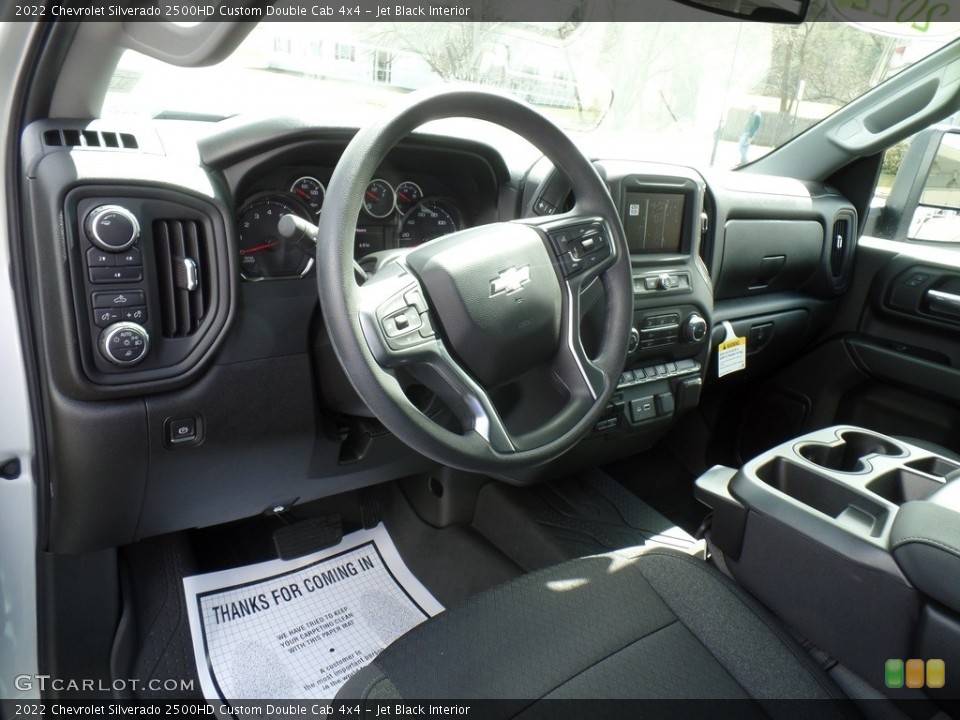 Jet Black Interior Dashboard for the 2022 Chevrolet Silverado 2500HD Custom Double Cab 4x4 #144035594
