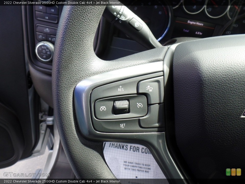 Jet Black Interior Steering Wheel for the 2022 Chevrolet Silverado 2500HD Custom Double Cab 4x4 #144035665