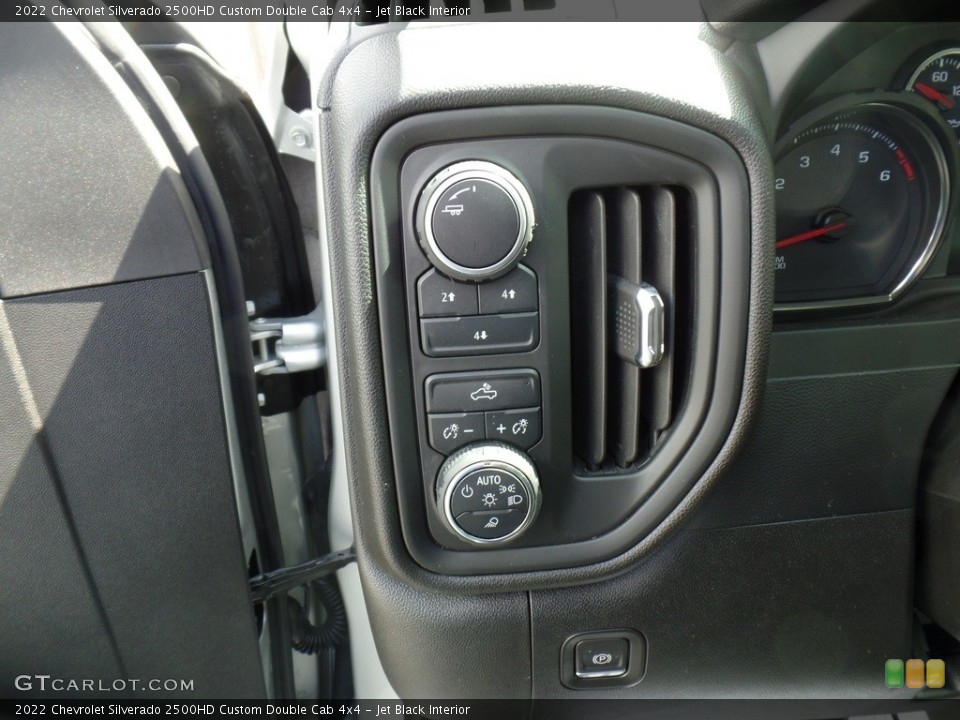Jet Black Interior Controls for the 2022 Chevrolet Silverado 2500HD Custom Double Cab 4x4 #144035692