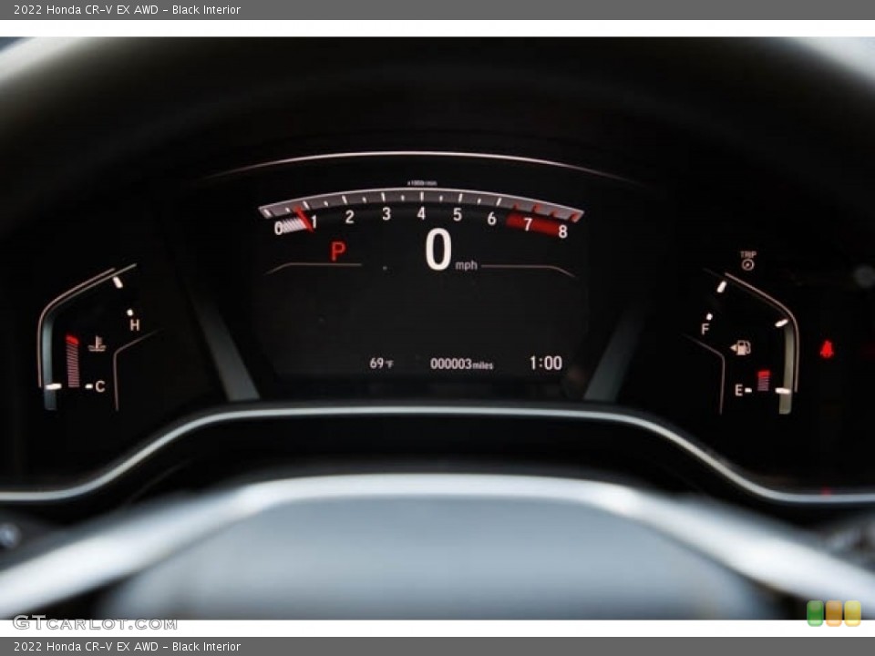 Black Interior Gauges for the 2022 Honda CR-V EX AWD #144035811
