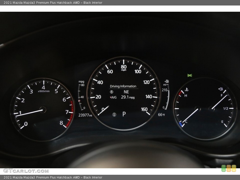 Black Interior Gauges for the 2021 Mazda Mazda3 Premium Plus Hatchback AWD #144035914