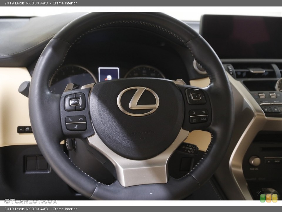 Creme Interior Steering Wheel for the 2019 Lexus NX 300 AWD #144036339
