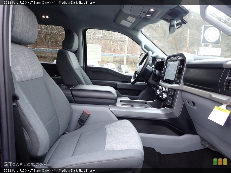 Medium Dark Slate Interior Photo for the 2022 Ford F150 XLT SuperCrew 4x4 #144036997