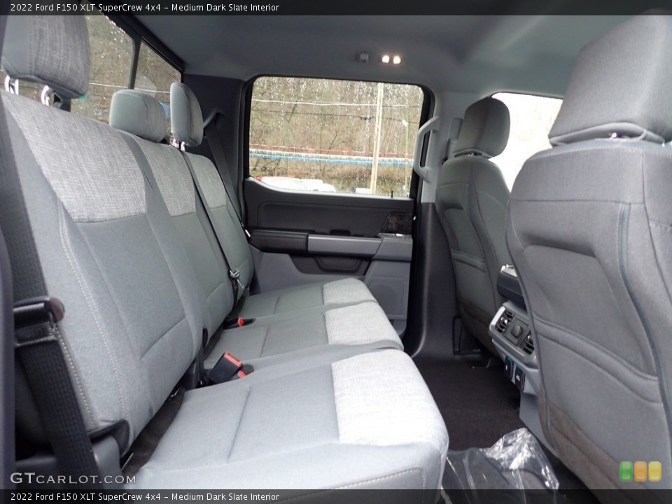 Medium Dark Slate Interior Rear Seat for the 2022 Ford F150 XLT SuperCrew 4x4 #144037020