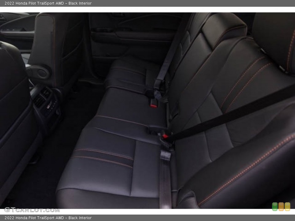 Black Interior Rear Seat for the 2022 Honda Pilot TrailSport AWD #144037302