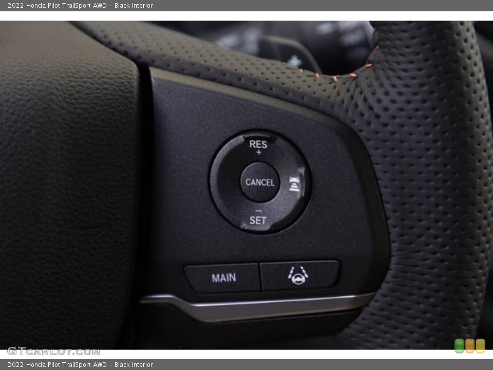 Black Interior Steering Wheel for the 2022 Honda Pilot TrailSport AWD #144037389