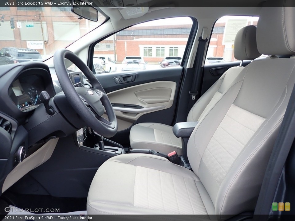 Ebony Black Interior Front Seat for the 2021 Ford EcoSport S 4WD #144037428