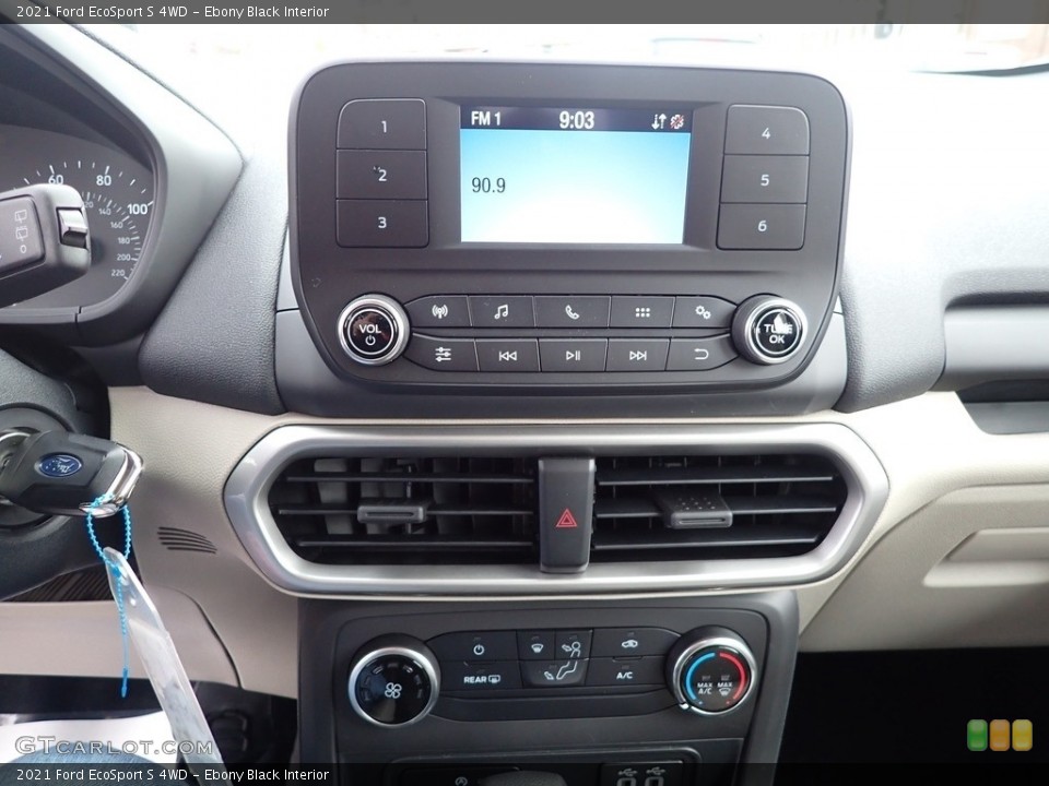 Ebony Black Interior Controls for the 2021 Ford EcoSport S 4WD #144037483