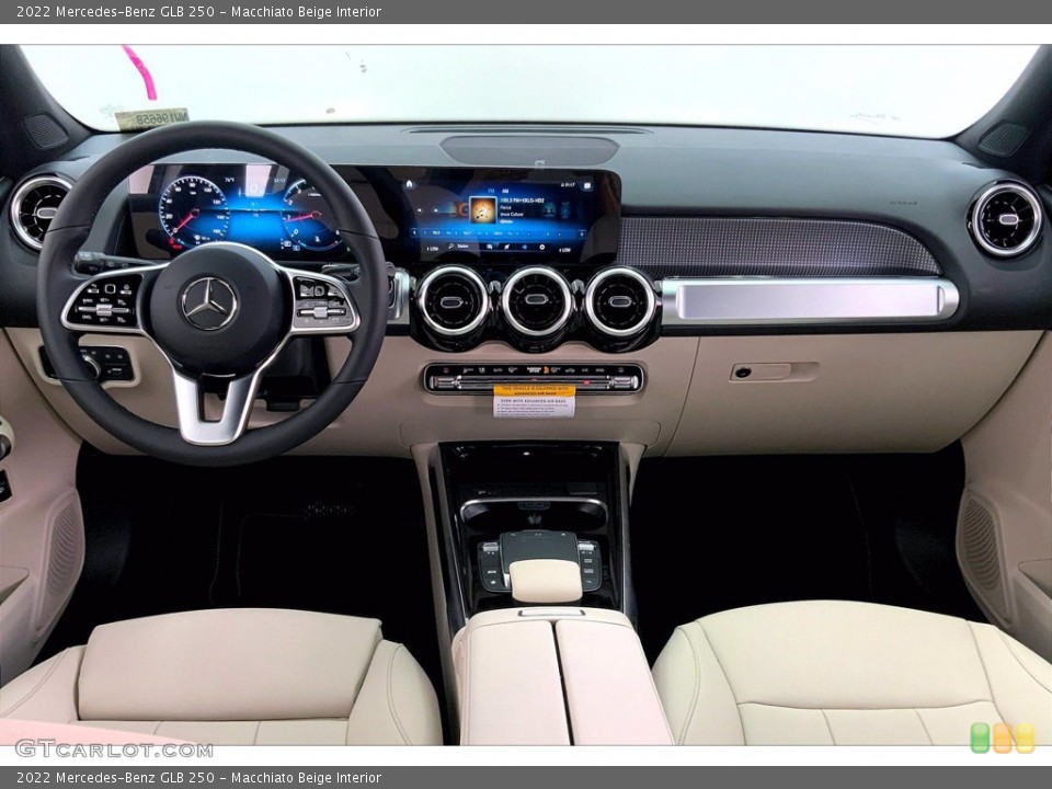 Macchiato Beige Interior Dashboard for the 2022 Mercedes-Benz GLB 250 #144038689