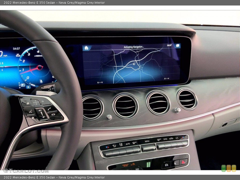 Neva Grey/Magma Grey Interior Navigation for the 2022 Mercedes-Benz E 350 Sedan #144039667
