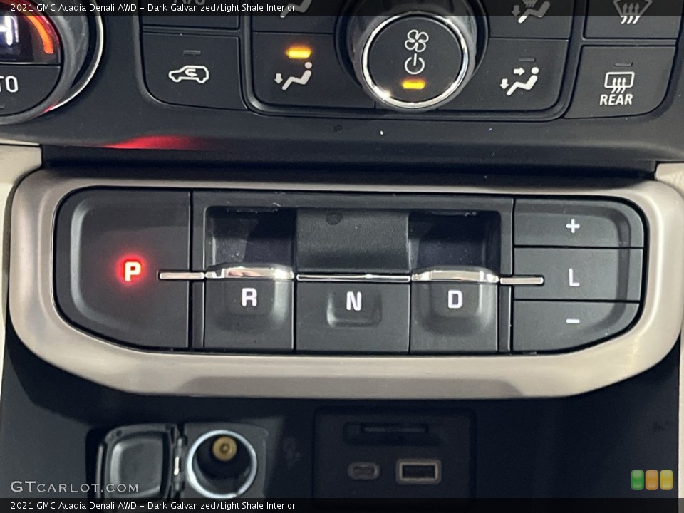 Dark Galvanized/Light Shale Interior Transmission for the 2021 GMC Acadia Denali AWD #144039808
