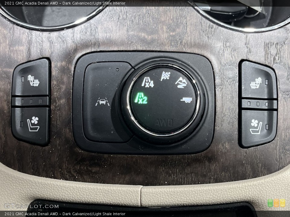 Dark Galvanized/Light Shale Interior Controls for the 2021 GMC Acadia Denali AWD #144039838