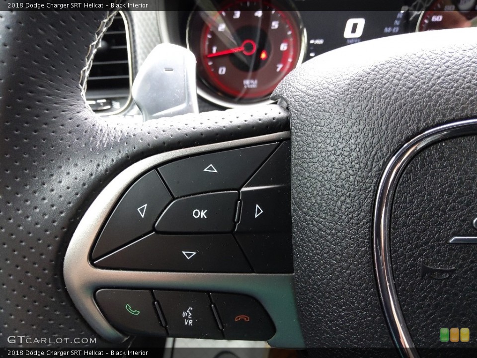 Black Interior Steering Wheel for the 2018 Dodge Charger SRT Hellcat #144041551