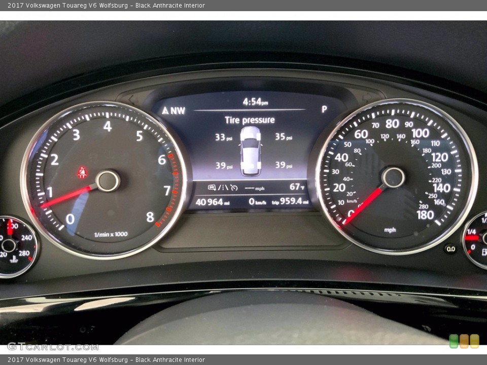Black Anthracite Interior Gauges for the 2017 Volkswagen Touareg V6 Wolfsburg #144042943