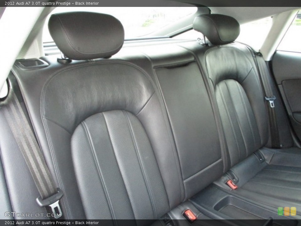 Black Interior Rear Seat for the 2012 Audi A7 3.0T quattro Prestige #144043468