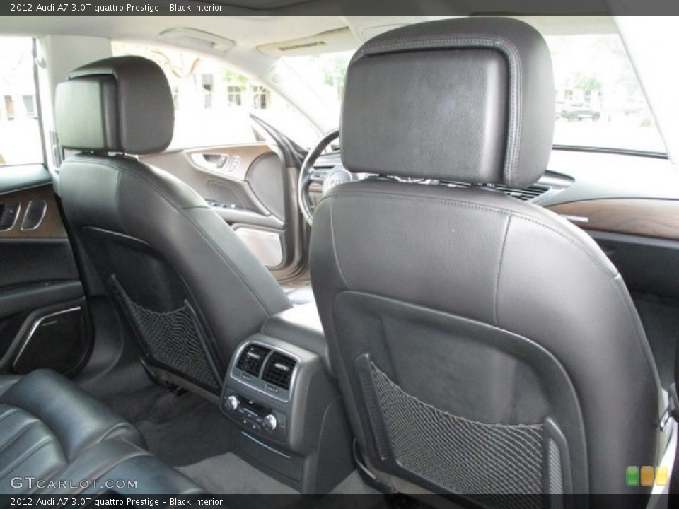 Black Interior Rear Seat for the 2012 Audi A7 3.0T quattro Prestige #144044005